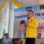 Ketua Golkar Pesawaran, Ajak Masyarakat Menangkan Pasangan Aries Sandi dan Supriyanto di Pilbup 2024