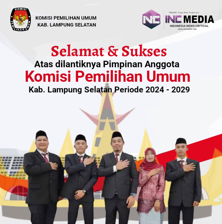 Sah, Rival Arian Jabat Ketua KPU Lamsel Periode 2024-2029