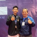 Atlet Taekwondo Lampung berhasil meraih medali perunggu Kejurnas Jawa Timur