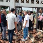 Gedung Aula Kecamatan Tegineneng Ambruk Total. Yusak : ini tidak bisa dicover dengan anggaran Rehab