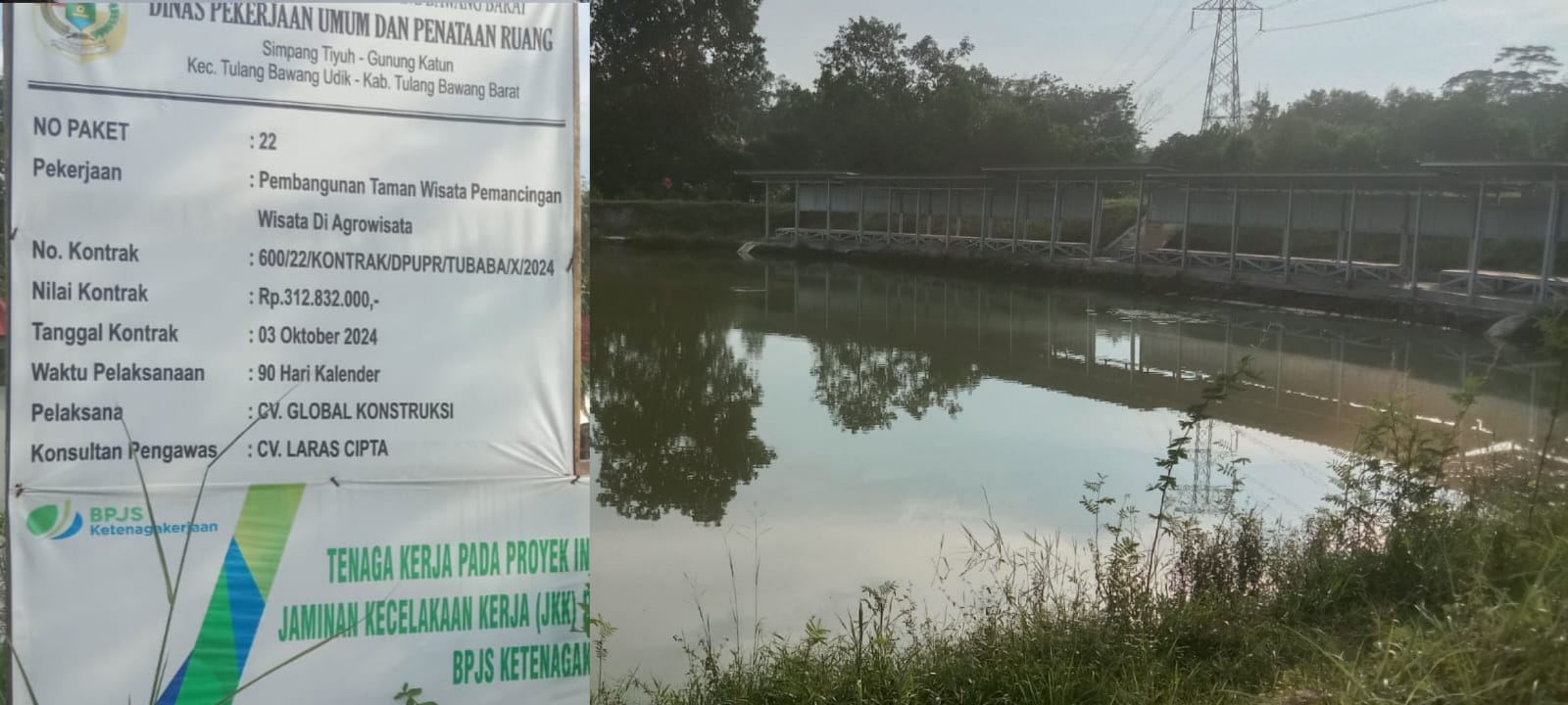 Pembangunan Taman Wisata Pemancingan Tubaba Dinilai Gagal Total, Dana Besar Diduga Dikorupsi!