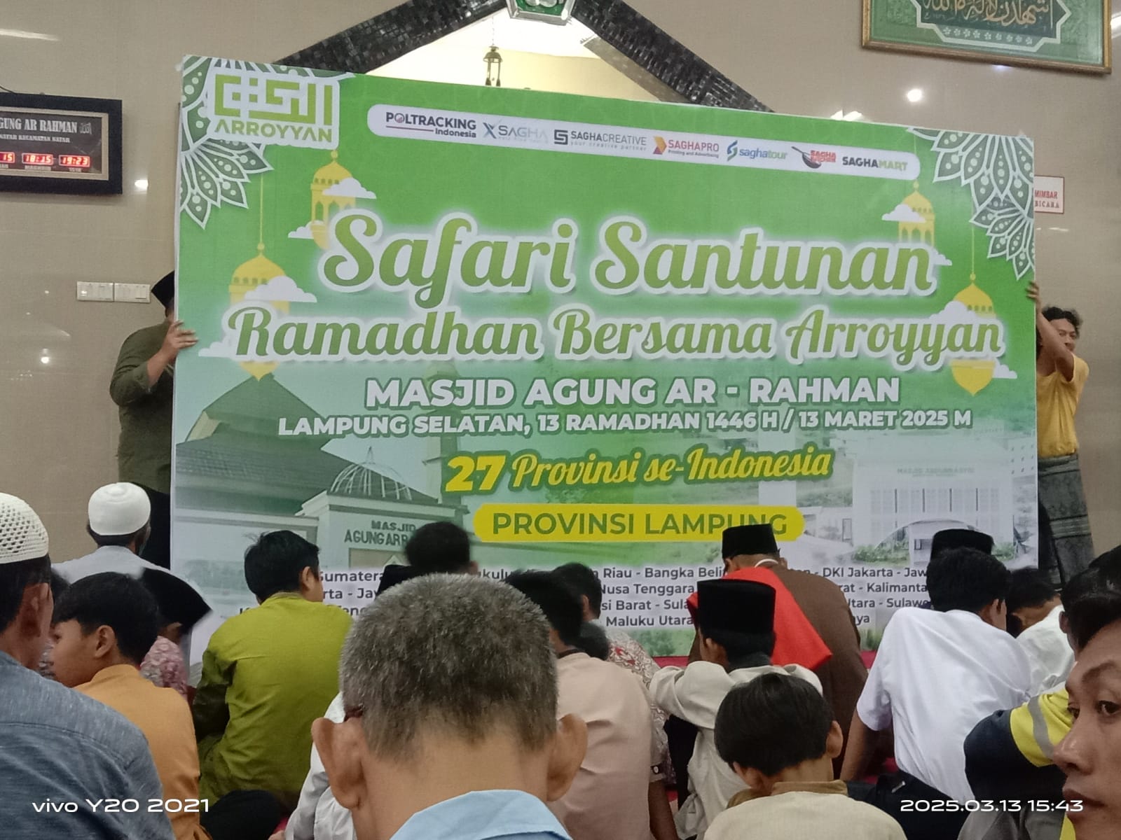 Safari Santunan Ramadan Bersama Arroyyan & Ojek Online: Merajut Kepedulian, Menebar Berkah di Lampung Selatan