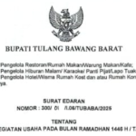 Langgar Edaran Bupati, Tempat Hiburan Malam di Tubaba Masih Beroperasi Saat Ramadan