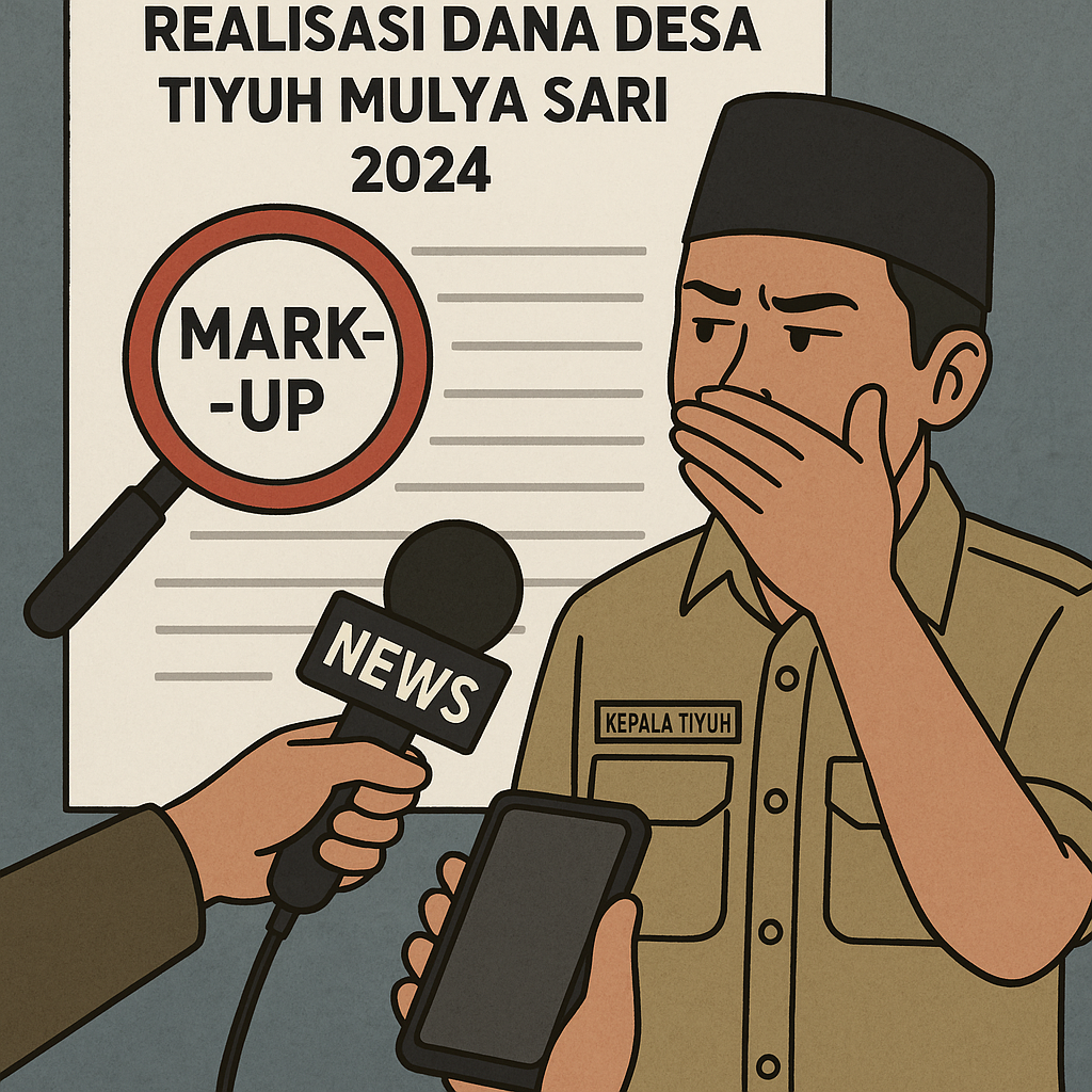 Realisasi Dana Desa Tiyuh Mulya Sari 2024 Dipertanyakan, Diduga Terjadi Mark-Up, Kepalo Tiyuh Bungkam