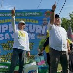 Senam Perubahan Paslon SUPER: Kampanye Ceria untuk Pesawaran Lebih Sejahtera