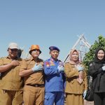 Patroli Laut dan Bersih Pantai, Ditpolairud Bersama Bid Humas Polda Lampung Ajak Warga Peduli Lingkungan