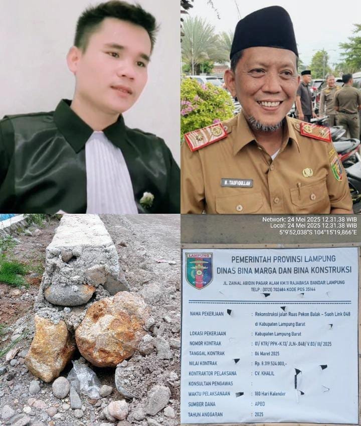 Proyek Jalan Rp 8,3 Miliar di Lampung Barat Disorot: Dinas BMBK Dituding Bungkam Soal Dugaan Pelanggaran