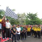 Semarak Hari Bhayangkara ke-79, Polres Pesawaran Gelar Olahraga Bersama Forkopimda dan Masyarakat