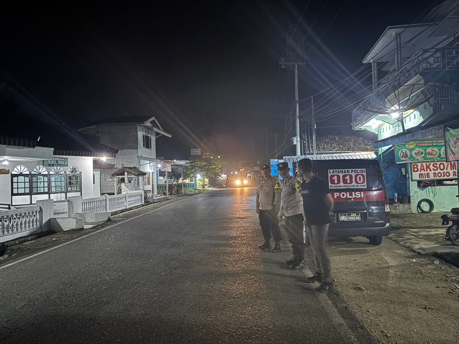 Polsek Padang Cermin Gencarkan Patroli Malam, Antisipasi C3 dan Balap Liar