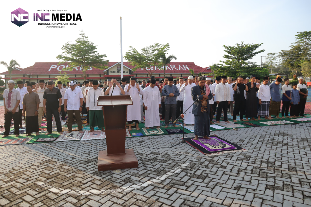 Idul Adha 1446 H, Polres Pesawaran Wujudkan Harmoni Lewat Sholat Ied Bersama