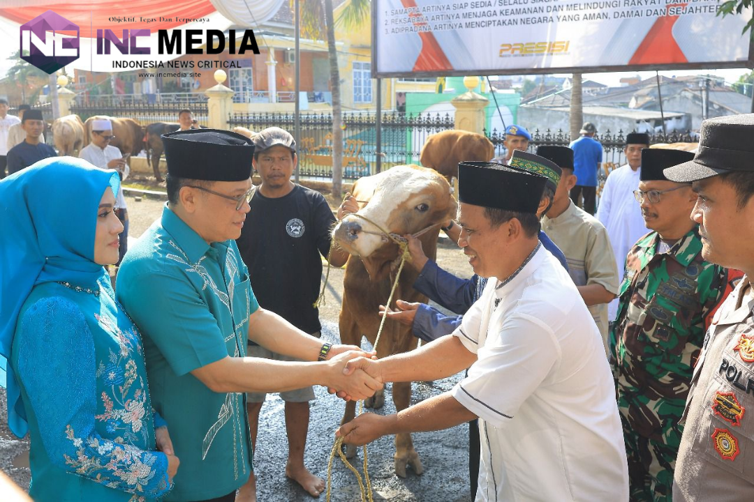 Tingkatkan Rasa Persaudaraan, Polda Lampung Salurkan 58 Hewan Kurban di Iduladha 1446 H