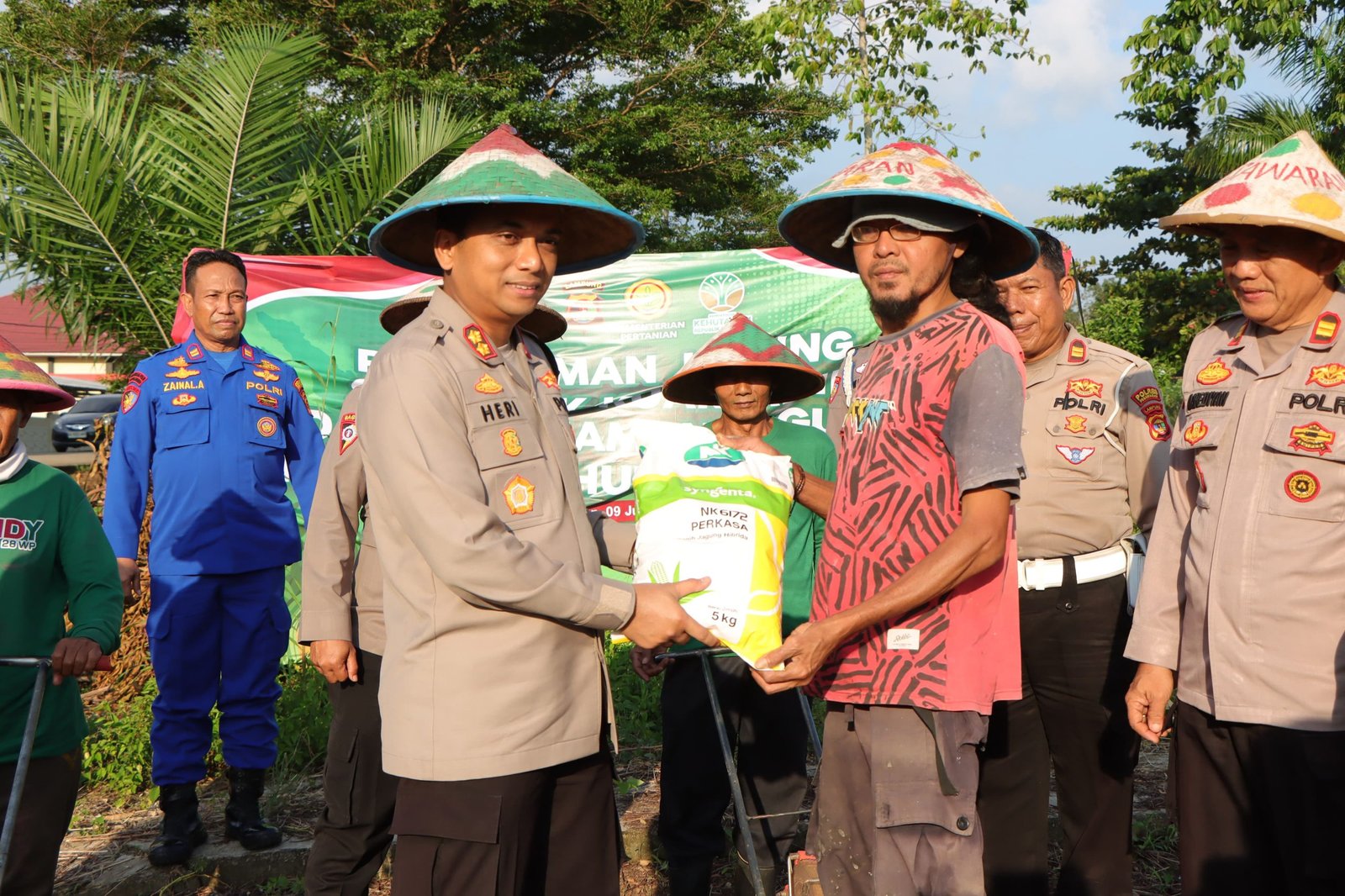 Polres Pesawaran Tanam Jagung Serentak Dukung Ketahanan Pangan