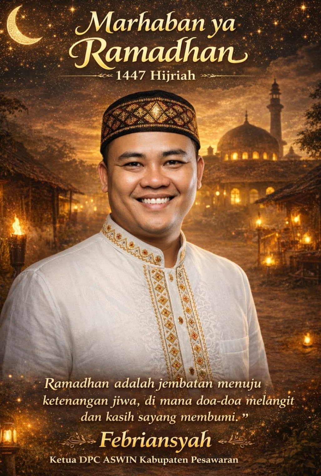 Ucapan Ramadan Ketua DPC ASWIN Pesawaran 1447 H