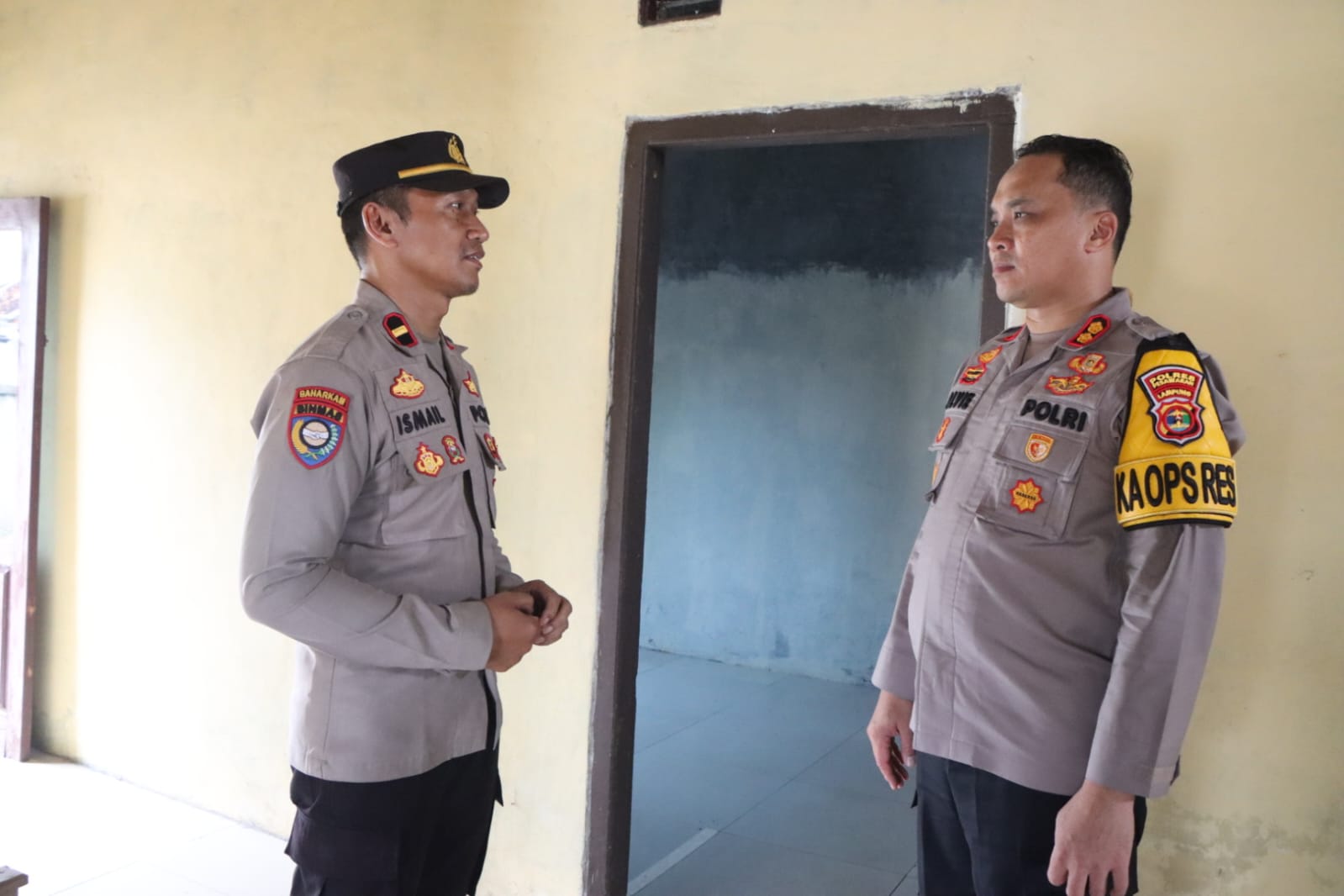 Sidak Polsubsektor Way Lima, Kapolres Pesawaran Pastikan Pelayanan Prima Anggota