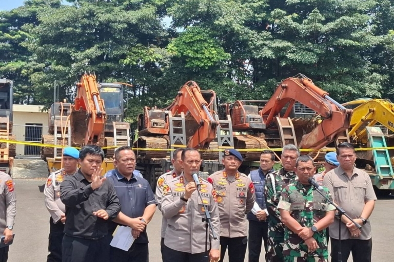 Langkah Tegas Polda Lampung! 7 Lokasi Tambang Emas Ilegal di Way Kanan Digerebek, Omzet Capai Rp73 Miliar