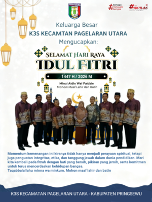 Keluarga Besar K3S Pagelaran Utara Sampaikan Ucapan Idul Fitri 1447 H, Tegaskan Nilai Integritas dan Kebersamaan