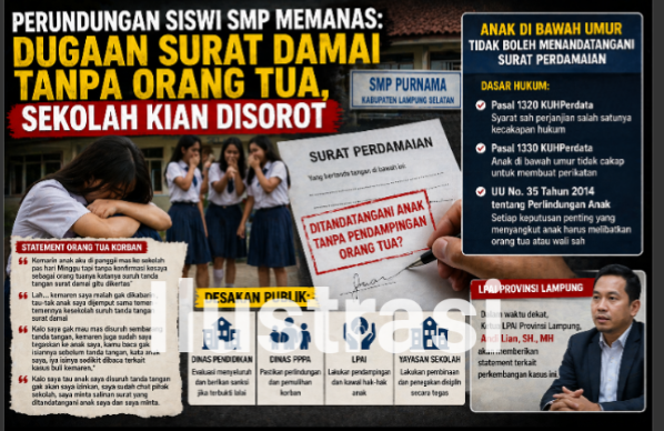 Perundungan Siswi SMP Lampung: Anak Diminta Tanda Tangan Tanpa Orang Tua, Penanganan Sekolah Disorot