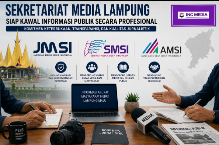 Sekretariat Media Lampung Siap Kawal Informasi Publik Secara Profesional