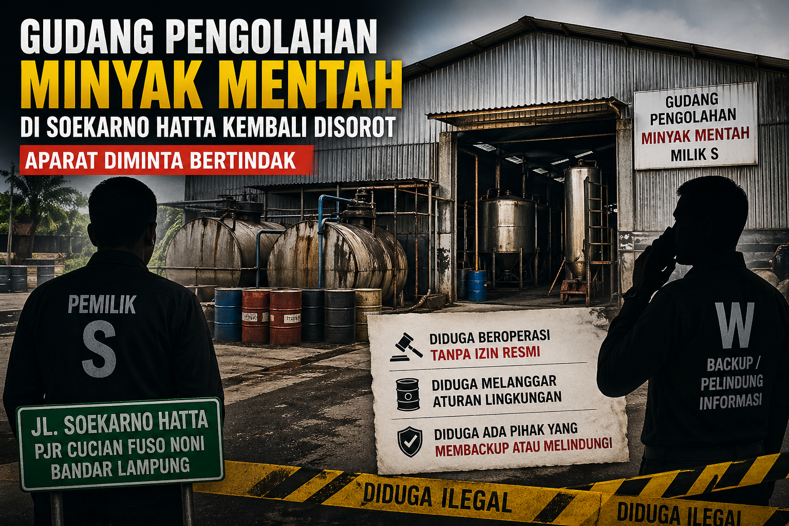 Gudang Minyak Mentah Soekarno Hatta Kembali Disorot Publik