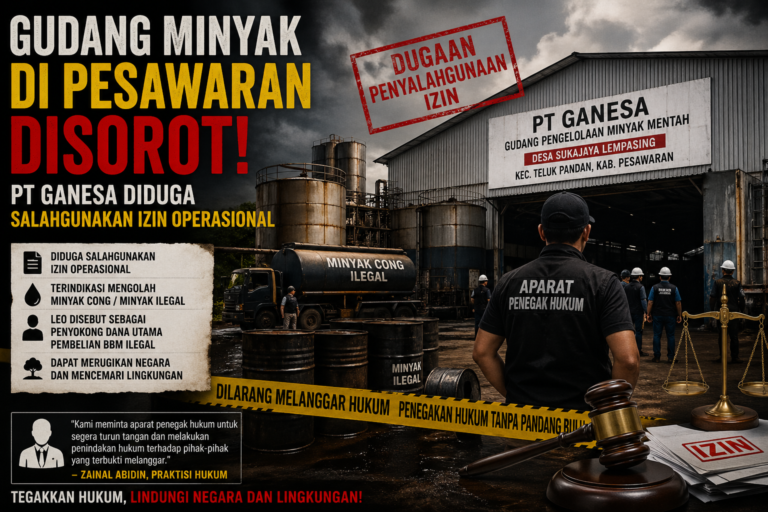 Gudang Minyak Pesawaran Disorot, PT Ganesa Diduga Salahgunakan Izin