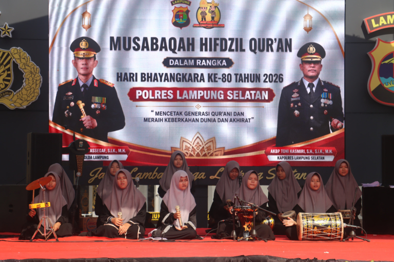 Hari Bhayangkara ke-80, Polres Lampung Selatan Apresiasi Para Juara MHQ 2026