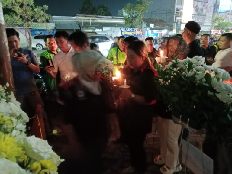 Doa Bersama Brigpol Arya: Gaspool Lampung dan Komunitas Ojol Serukan Pemberantasan Curanmor