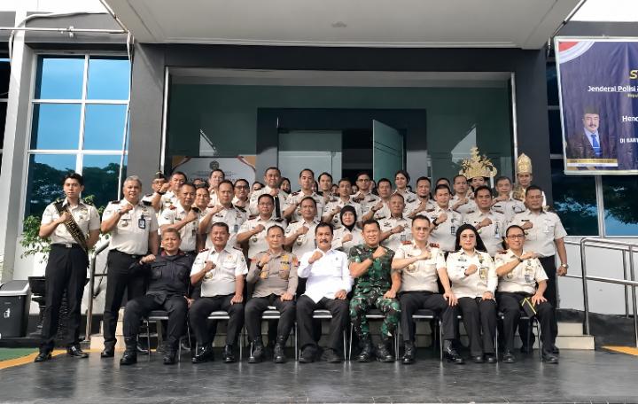 Kunjungan Menteri Imipas di Lampung, Kalapas Gunung Sugih Sastra Irawan Turut Hadir