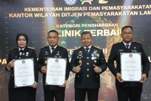 Penghargaan Lapas Gunung Sugih: Klinik Terbaik III dan Gagalkan Penyelundupan Narkotika