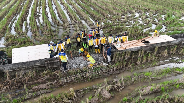 Perbaikan Irigasi Rawajitu Berlanjut, BBWS Mesuji Sekampung Pastikan Air Kembali Mengalir