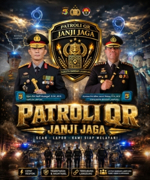 Patroli Janji Jaga Perkuat Rasa Aman, Polda Lampung Maksimalkan Tim QR Presisi