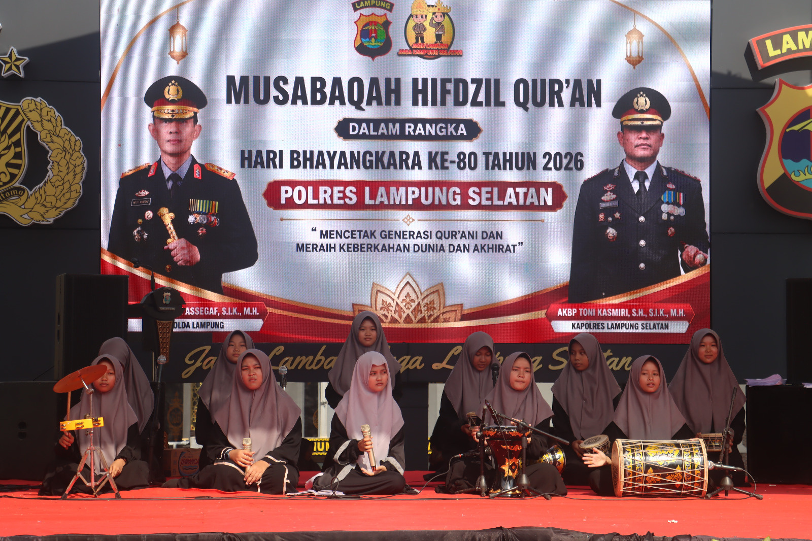 Hari Bhayangkara ke-80, Polres Lampung Selatan Apresiasi Para Juara MHQ 2026