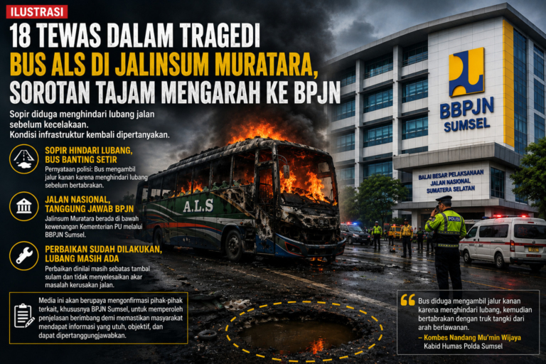18 Tewas dalam Tragedi Bus ALS di Jalinsum Muratara, Sorotan Tajam Mengarah ke BPJN