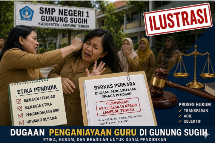 Dugaan Penganiayaan Guru di Gunung Sugih Dilimpahkan ke Kejaksaan, Etika Pendidik Jadi Sorotan