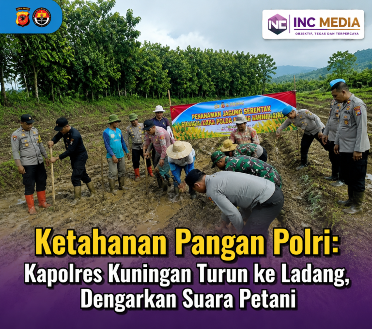 Ketahanan Pangan Polri: Sinergi Polisi dan Petani Kuningan Perkuat Produksi Pangan Nasional