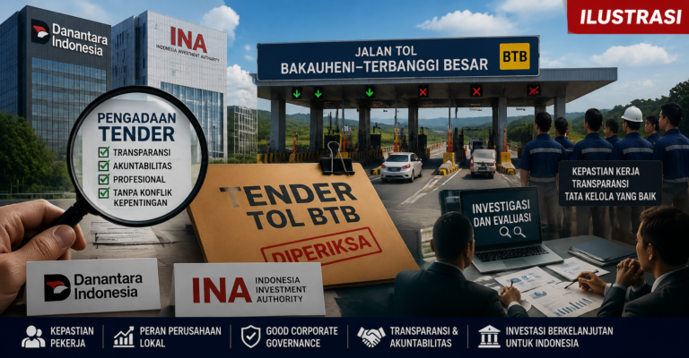 Tender Tol BTB: Danantara dan INA Diminta Periksa Proses Pengadaan