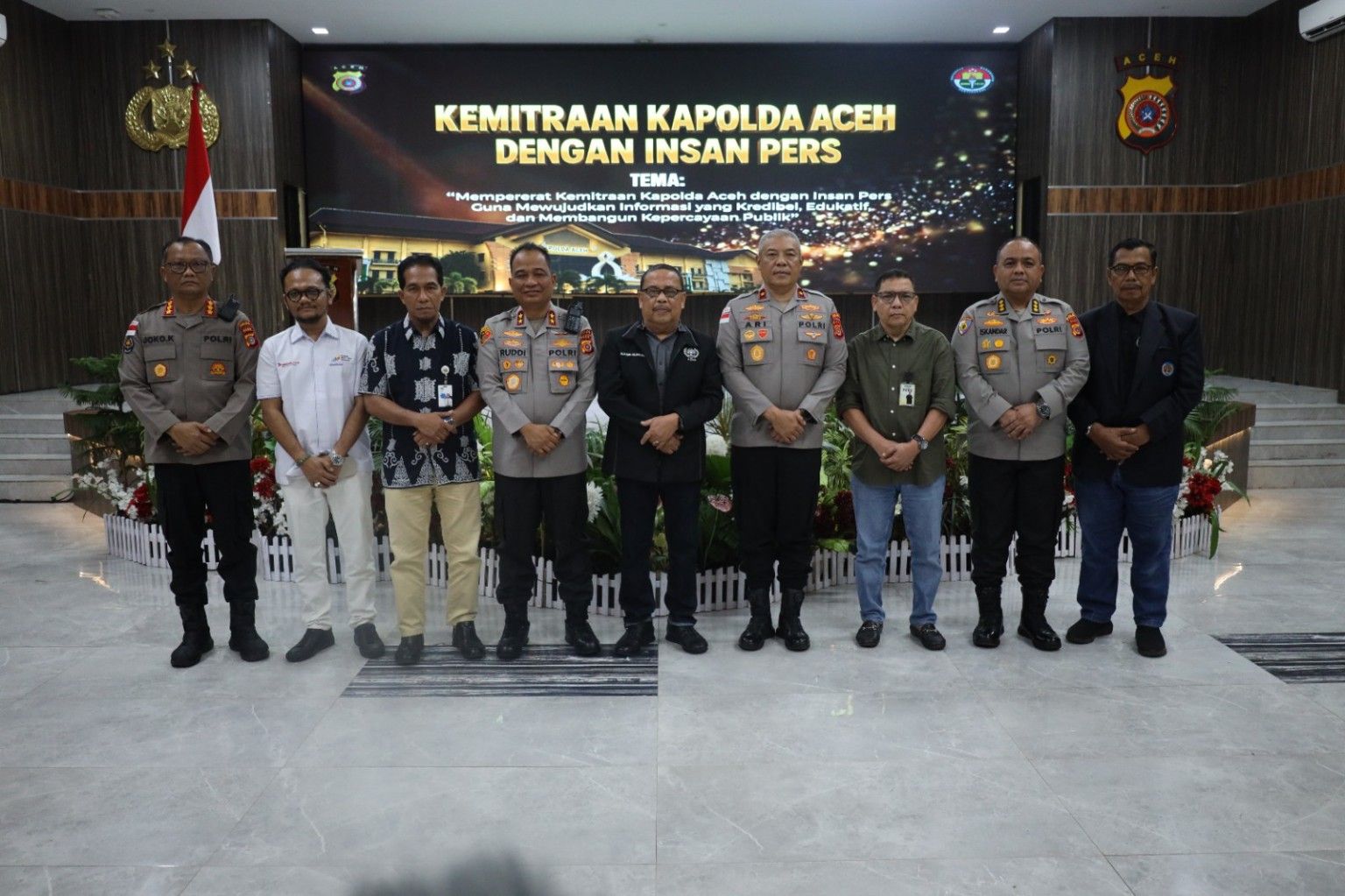 Kemitraan Kapolda Aceh Diperkuat, Irjen Ruddi Setiawan Ajak Pers Lawan Hoaks dan Bangun Kepercayaan Publik