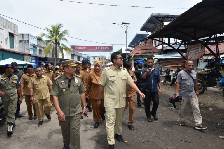 Penataan Pasar Langsa Jadi Prioritas, Wali Kota Tinjau Langsung Kondisi Bangunan dan Infrastruktur