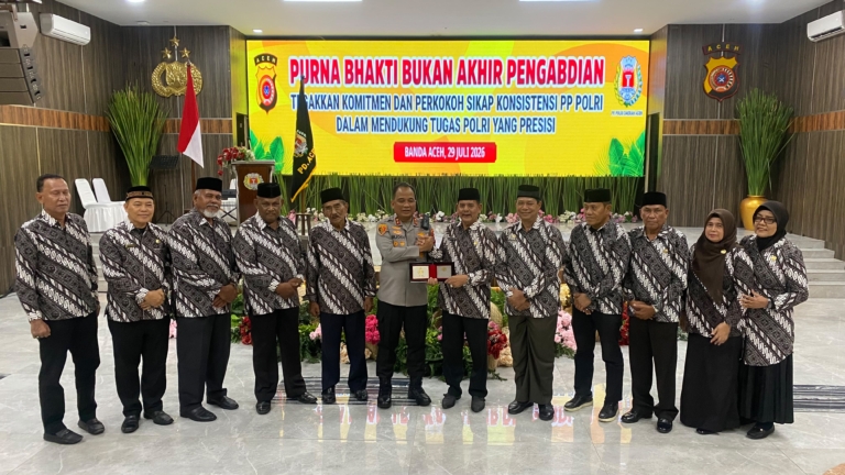 Purna Bakti Polri Bukan Akhir Pengabdian, Kapolda Aceh Ajak Perkuat Sinergi dengan Purnawirawan