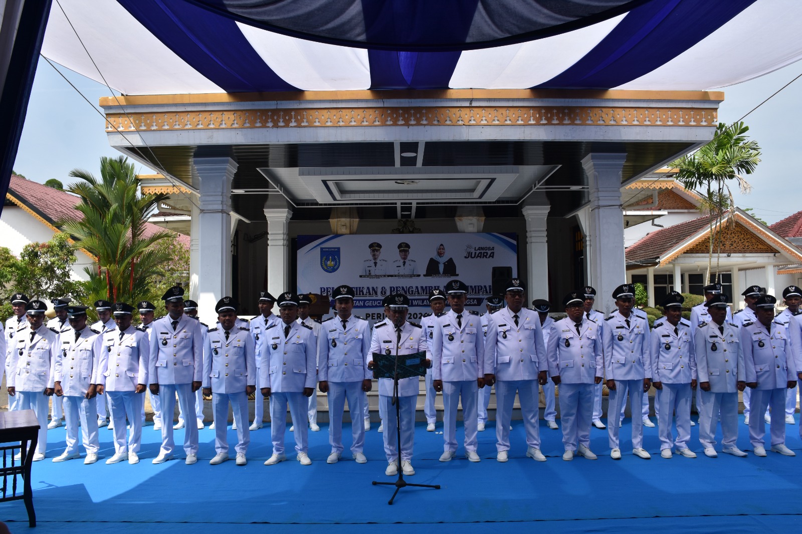 Pelantikan Geuchik Langsa, Jeffry Sentana Lantik 47 Geuchik dan Tegaskan Larangan Ganti Perangkat Gampong