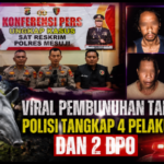 Pembunuhan Tapir Mesuji Terungkap, Polisi Tangkap 4 Pelaku dan Kejar 2 DPO