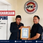 Piagam Penghargaan Polda Lampung Dianugerahkan kepada JPKP, Perkuat Sinergi Menjaga Kamtibmas