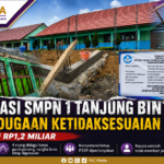 Revitalisasi SMPN 1 Tanjung Bintang Disorot, Dugaan Ketidaksesuaian Proyek Rp1,2 Miliar Jadi Sorotan