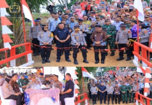 Kapolda Lampung Resmikan Jembatan Merah Putih Presisi, Akses Ekonomi Warga Lampung Utara Makin Terbuka