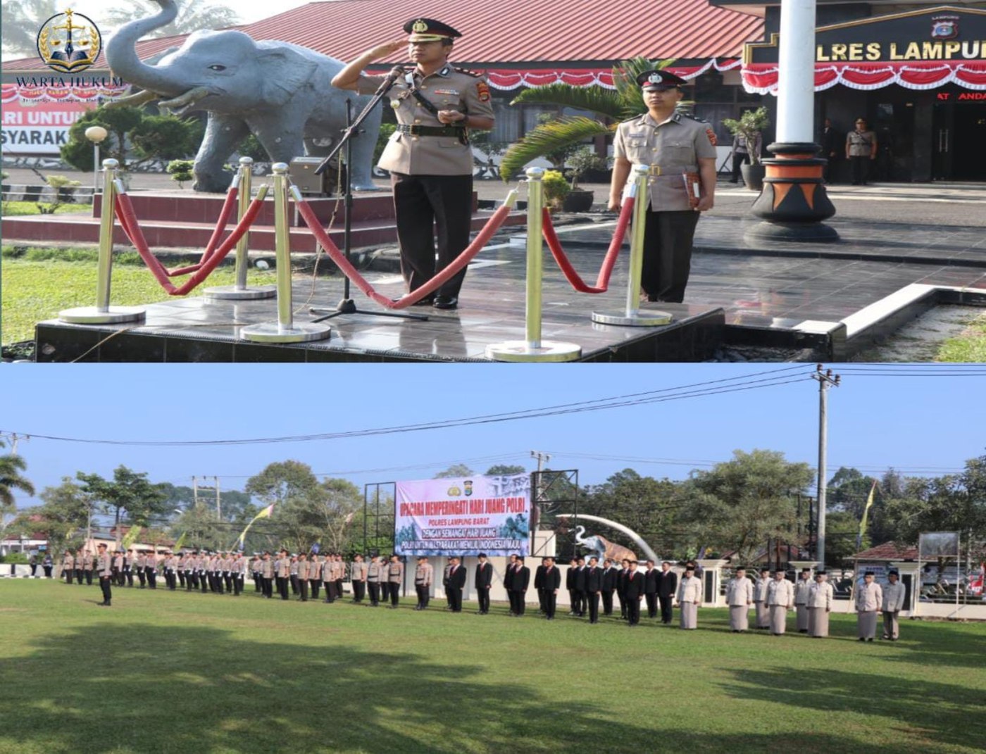 Hari Juang Polri: Polres Lampung Barat Gelar Upacara Khidmat, Teguhkan Semangat Pengabdian