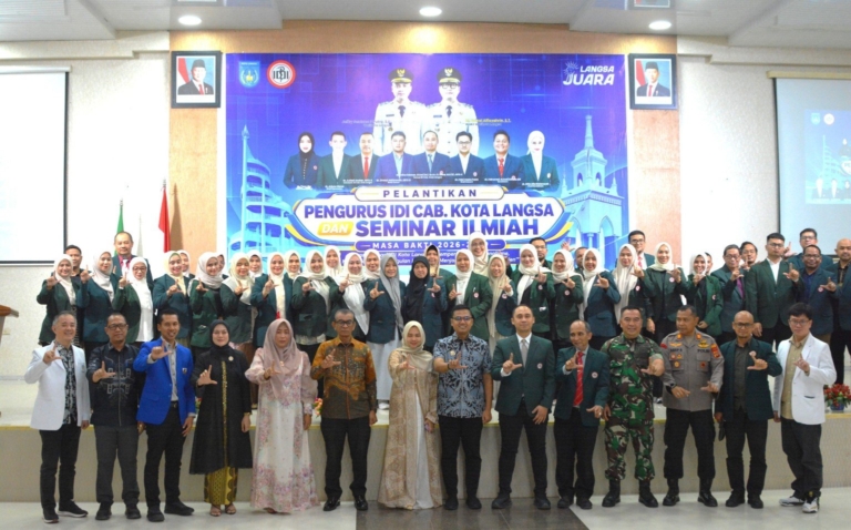 Pengurus IDI Cabang Langsa Dilantik, Jeffry Tekankan Profesionalisme dan Pelayanan Masyarakat
