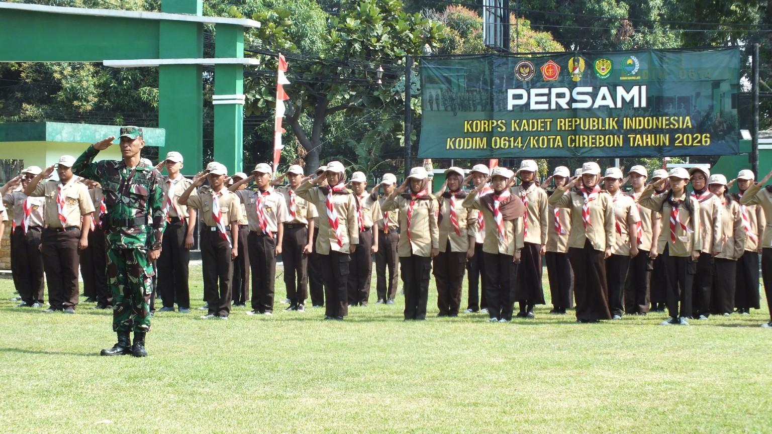 Persami KKRI Kodim 0614 Kota Cirebon Bentuk Karakter Generasi Muda lewat PBB hingga Survival