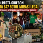 Polresta Cirebon Sita 647 Botol Miras Ilegal dalam Operasi Pekat Maraton