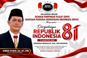 Ketum DPP BPDI Ajak Masyarakat Kibarkan Bendera Merah Putih Selama Agustus, Wujudkan Semangat Indonesia Berdaulat, Adil, dan Makmur