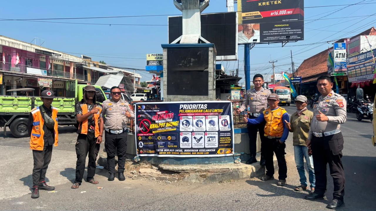 Satlantas Polres Kuningan Tekan Penggunaan Knalpot Brong, Tertib Lalu Lintas Diperkuat