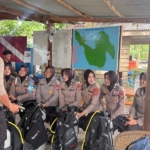 Polwan Sabang Promosikan Wisata Bahari Lewat Diving di Pulau Rubiah